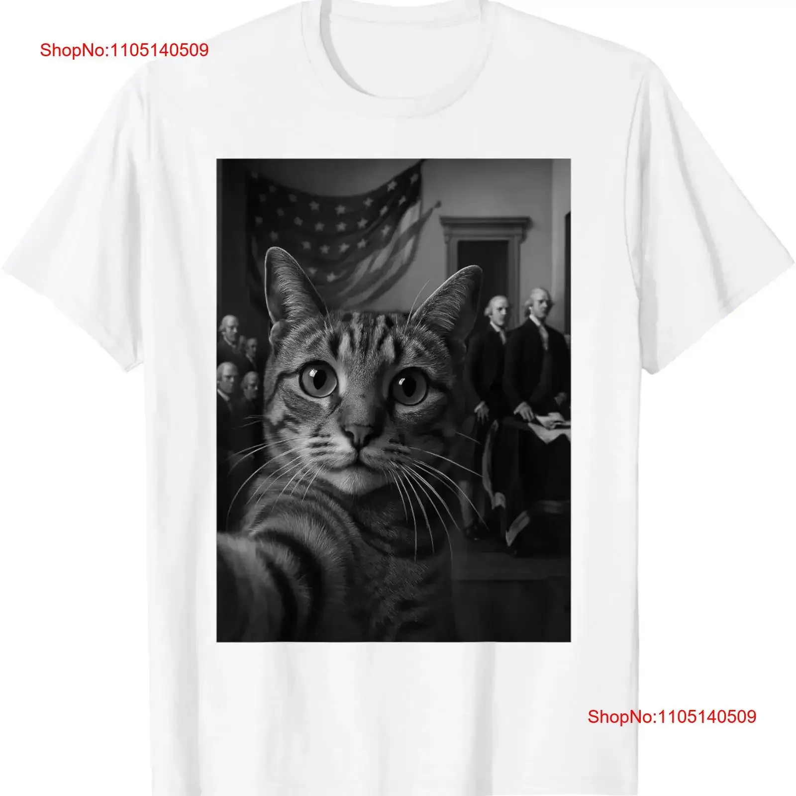 

Забавная футболка с изображением кота для селфи «Приглашение независимости» на 4 июля, винтажная стильная эластичная футболка унисекс, удобная мужская футболка