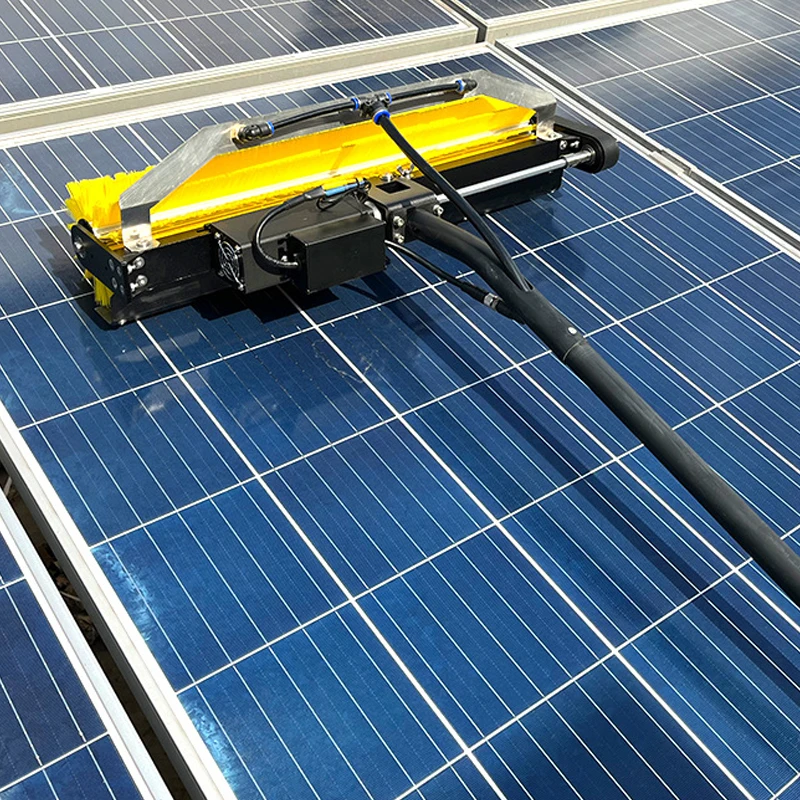 3.5m 5.5m 7.5m Telescopic Rod High Efficiency Solar Panel Electric Cleaning Roller Brushes