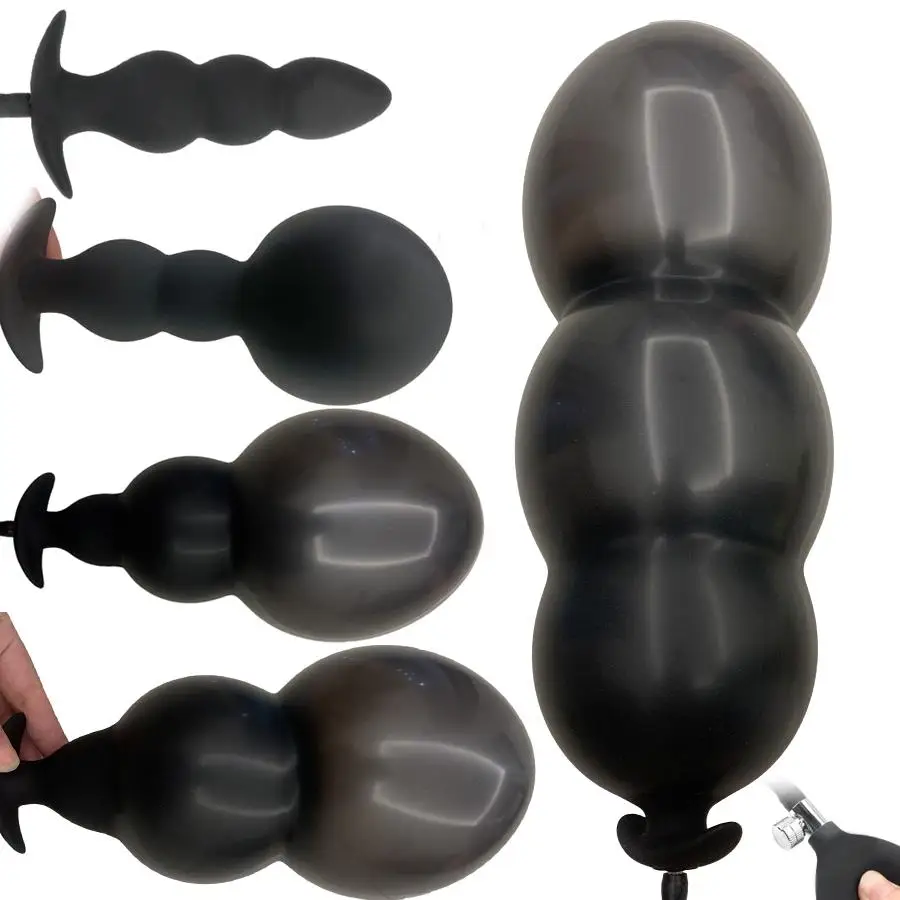 Expansion Diameter 13cm Inflated Balls Anal Plug Dildo Pump Big Butt Plug G Spot/Prostate Massage Anus Trainner SM Adult Sex Toy
