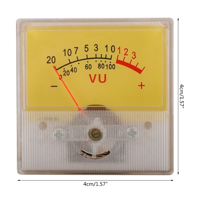 Imagem -06 - Medidor vu Compacto com Luz Amarela Alta Precisão Amplificador de Potência Nível de Áudio db Cabeçalho Durável para Diy