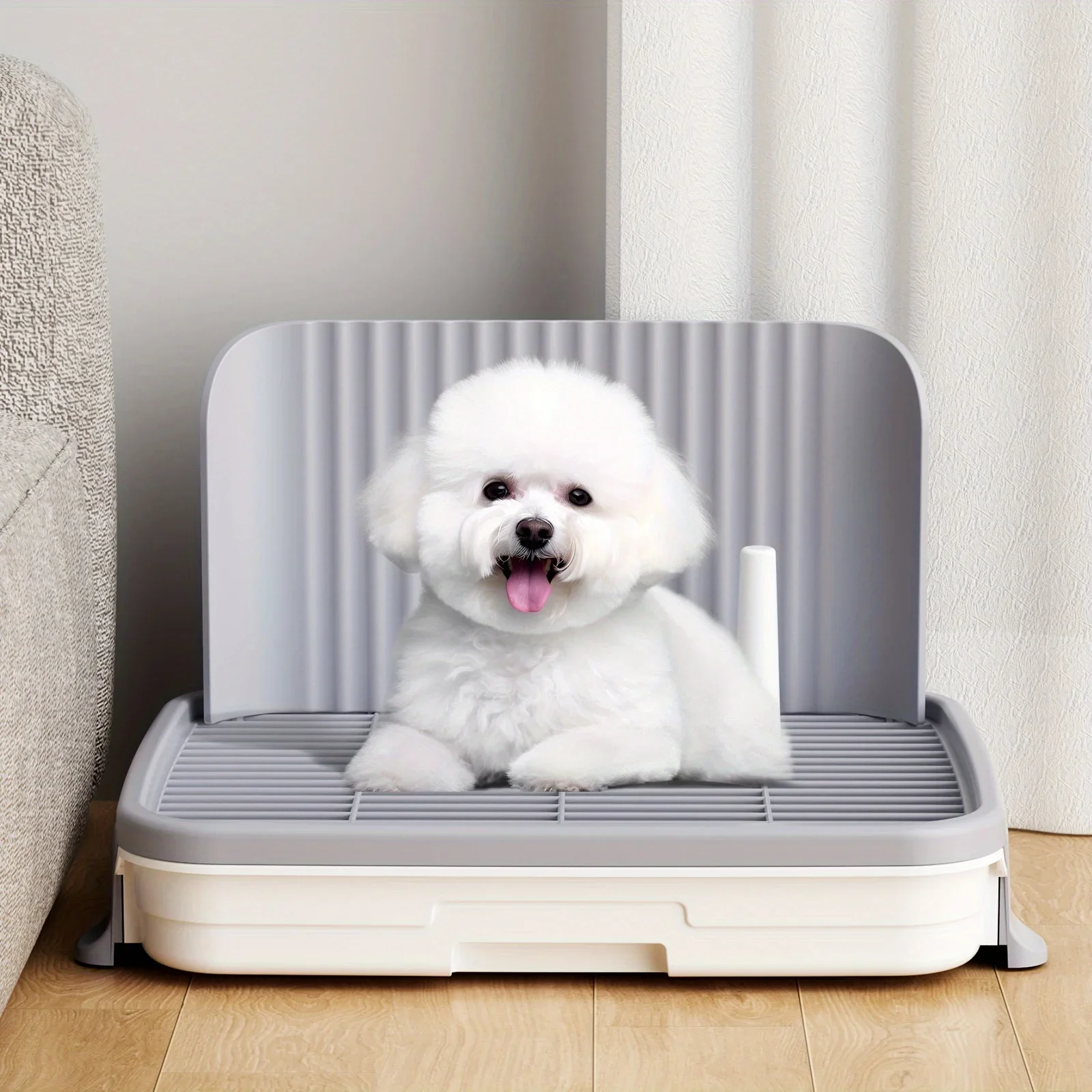 

Dog Potty Dog-Specific Pee Tray Anti-Stepping Waste Sand Box for Small Dogs/Puppies Teddy Drawer-Style Poop Tray Pet Supplies