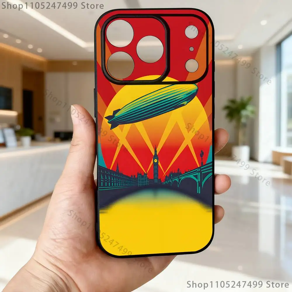 حافظة هاتف Z-Zeppelin L-Led لهاتف iPhone 17,16,15,14,13,12,11,Pro,Max,Plus,E,Air,غطاء حماية صغير من مادة TPU
