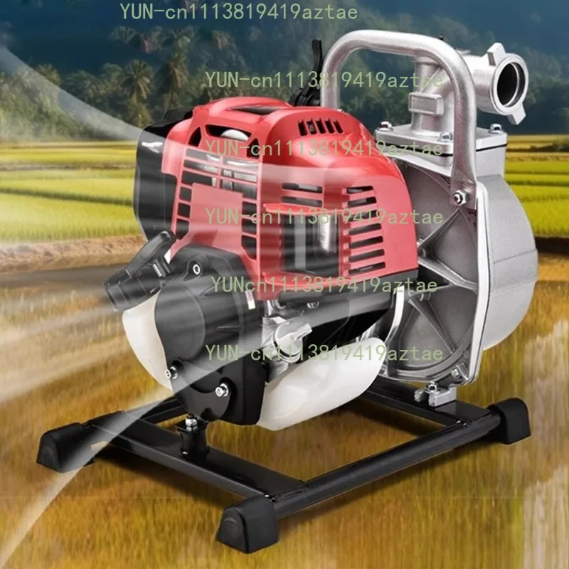 4-Stroke Water Transfer Pump Gas Powered High Flow Petrol Water Pump for Garden Farm Irrigation