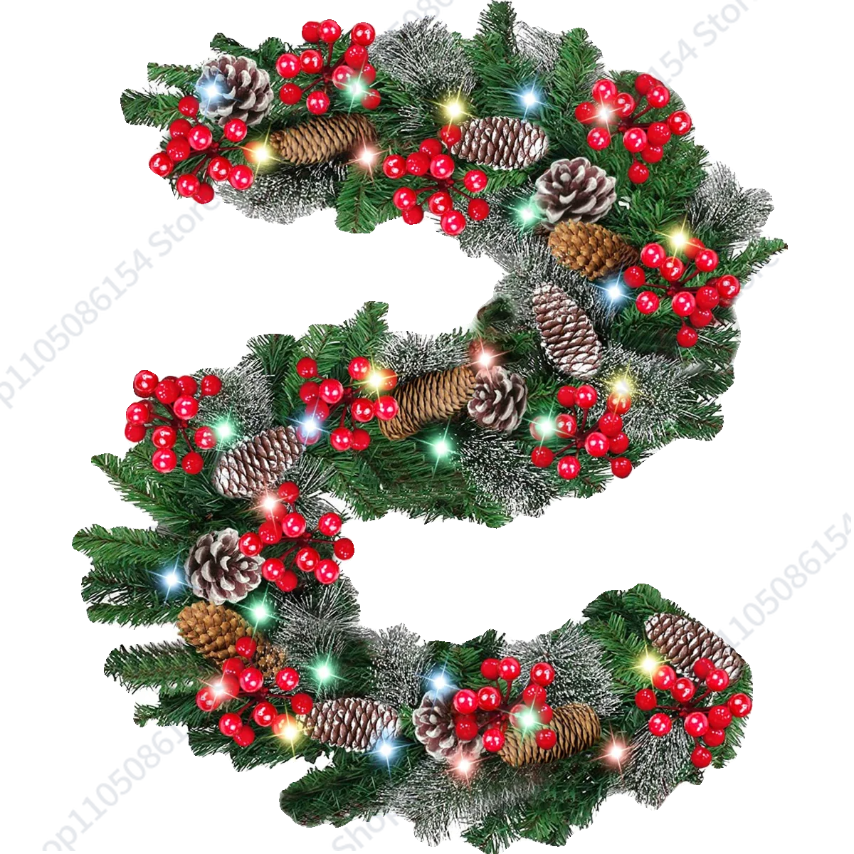 زينة عيد الميلاد 2.7 متر إكليل الروطان خاتم الروطان فندق مركز تسوق بار الدرج درابزين الديكور في الهواء الطلق