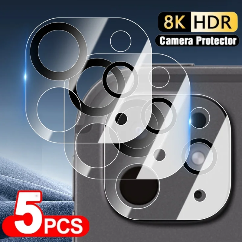 1-5Pcs Camera Protector for iPad Pro 13 11 2024 HD Clear Tempered Glass Lens Screen Protector Anti-scratch Protective Films