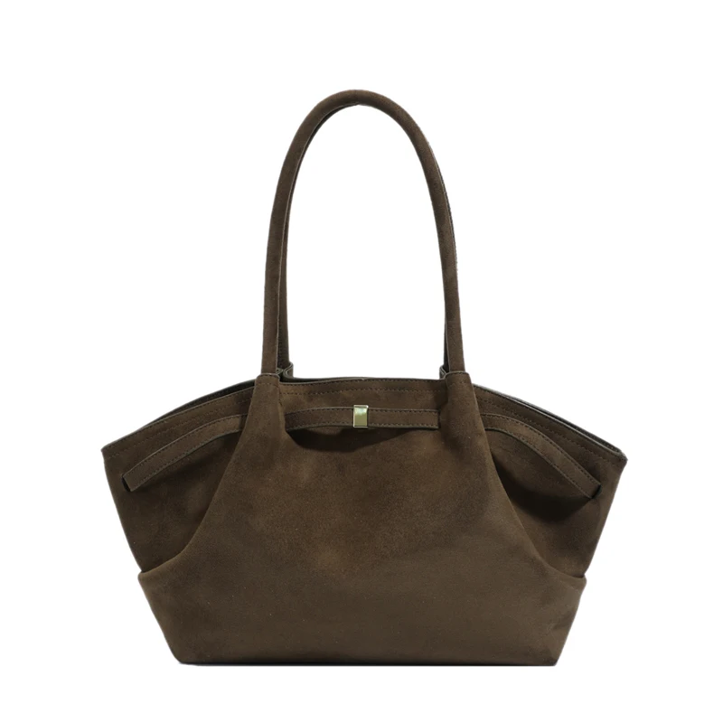 

Advanced Retro Bag for Women's 2025 New Luxury Textured Frosted Shoulder Bag with Large Capacity Crossbody Commuting Tote Bag