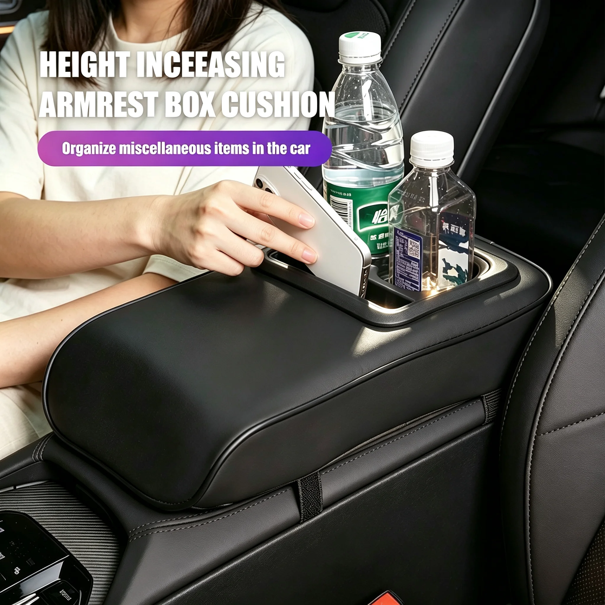 Leather Car Armrest Box Center Console Arm Rest Protection Mats For Suzuki DZire Swift Jimny Ignis Grand Vitara Alto Xbee Swace