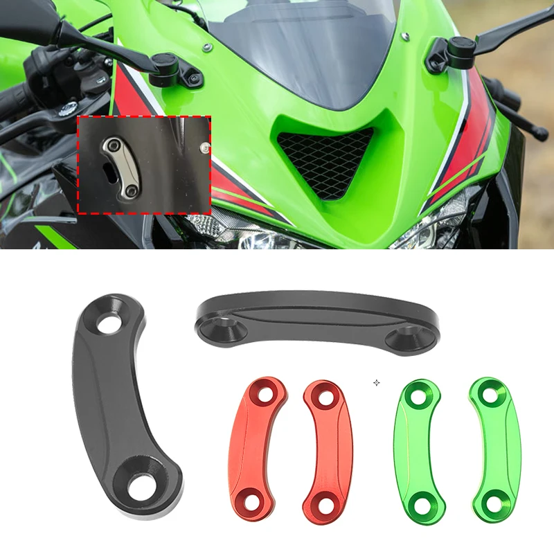For Kawasaki For Ninja 636 ZX-6R ZX6R 2019-2024 2023 Windscreen Windshield Mirror Hole Cap Driven Mirror Eliminators Cover