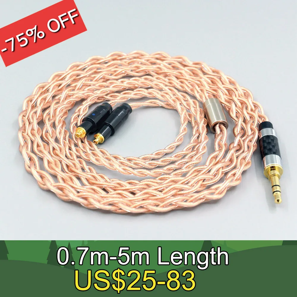 4 Core 1.7mm Litz HiFi-OFC Earphone Braided Cable For Shure SRH1540 SRH1840 SRH1440 Earphone headset LN008074