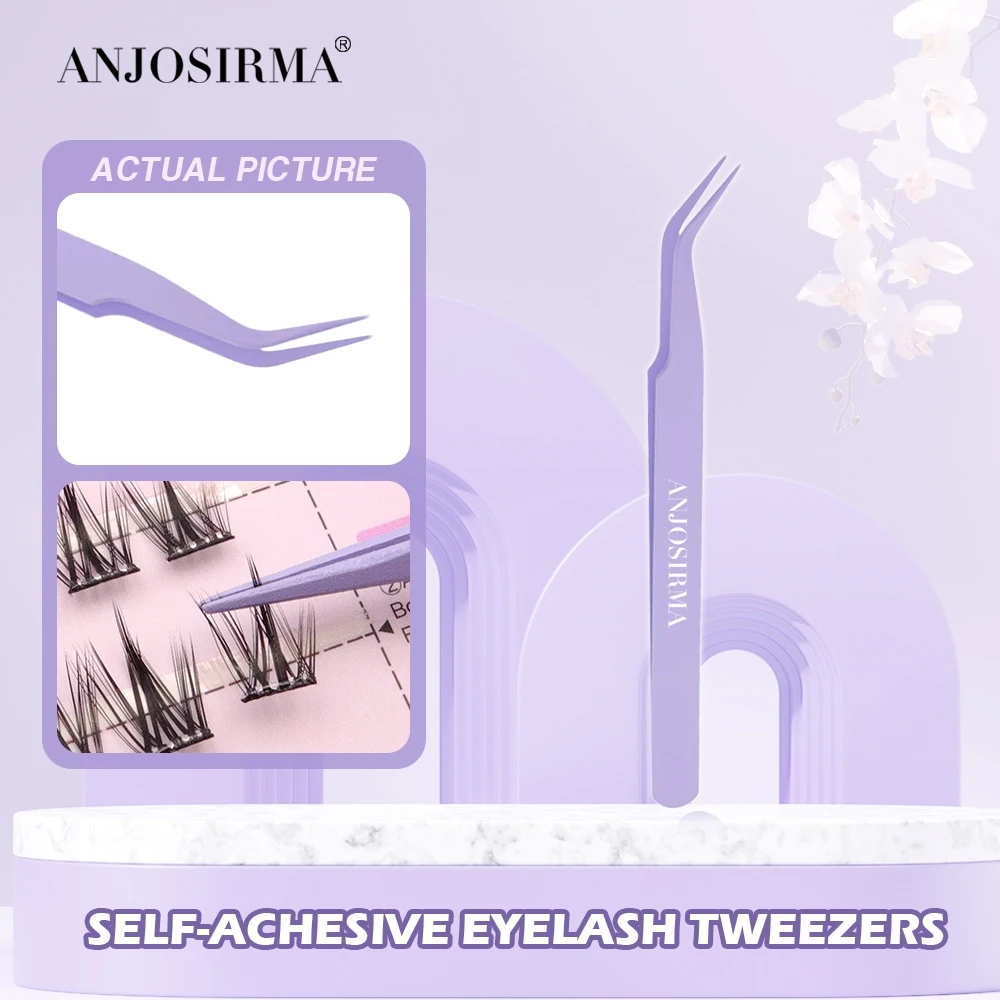 ANJOSIRMA Professional eyelash extension pliers and false eyelashes clips are convenient and fast makeup tool