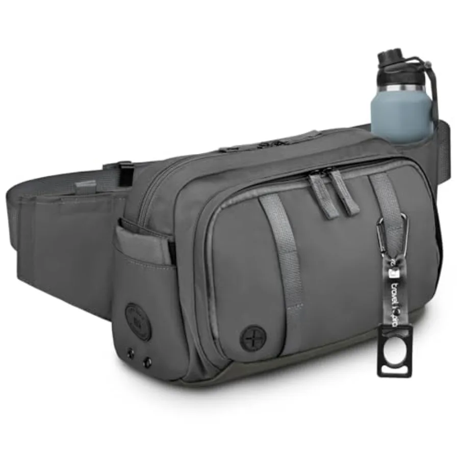 

Large Crossbody Waist Bag Tactical Fanny Pack for Men Hip Bum Bag with Water Bottle Holder Adjustable Belt Workout Traveling Ca