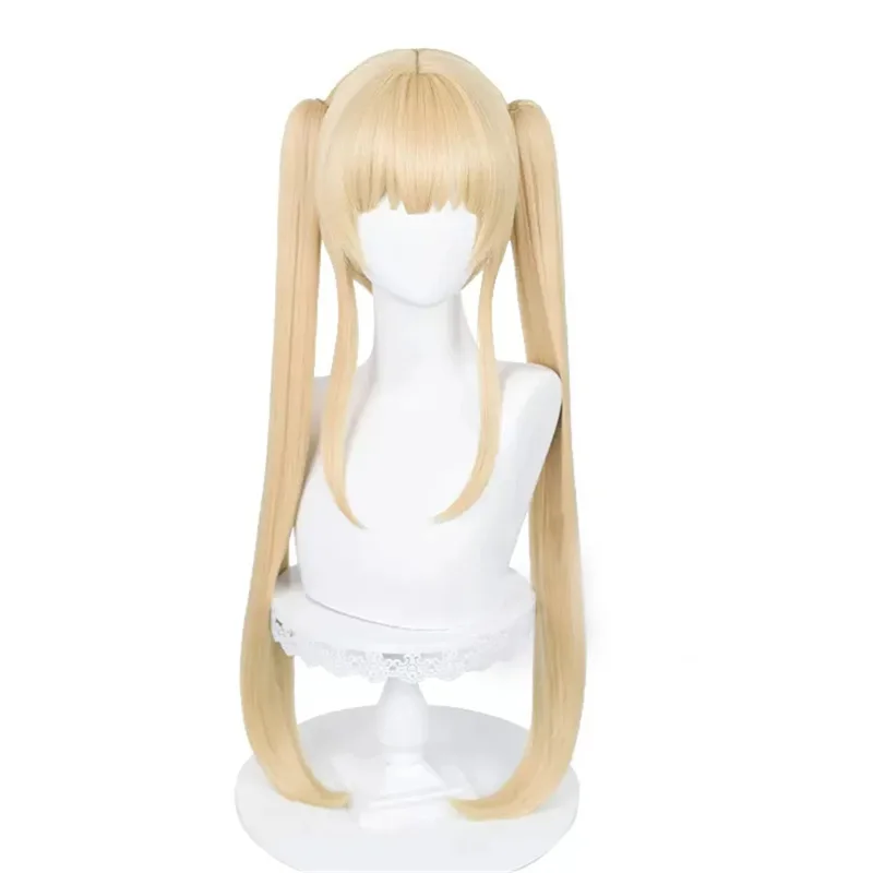 Anime Eriri Spencer Sawamura Cosplay Wig Double Ponytail Hair Heat Resistant Synthetic Halloween Party Accessories Props