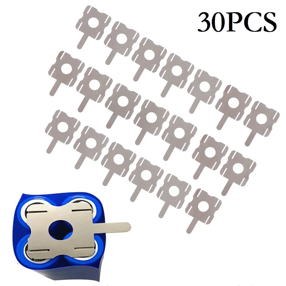 

30pcs U-shaped Nickel Sheets 4S Lithium Battery Pack Replace Spot Welding Nickel Sheet Spot Welder Strip Power Tool New