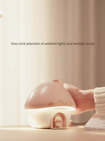 Cartoon Air Humidifier 300ml Mini Essential Oil Aroma Diffusers Colorful Lighting Cute Mushroom House Home Ultrasonic Humidifier