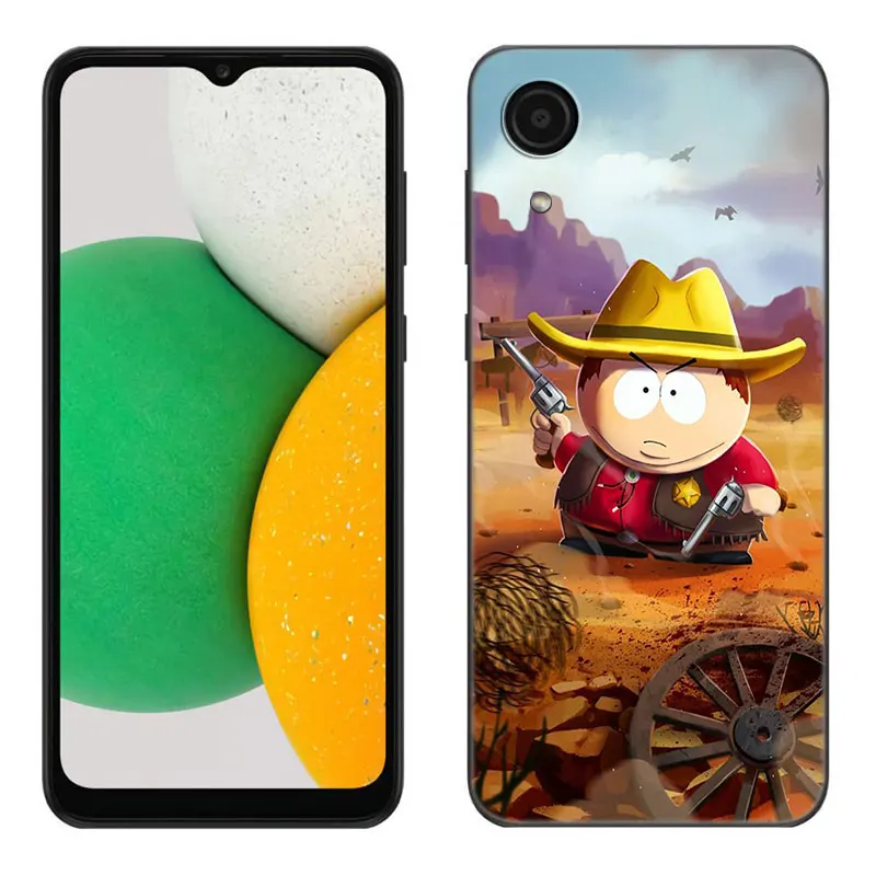 Funny South Park Black Silicone Phone Case For Samsung Galaxy A01 A03 Core A04 E A02 A05 A10 A20 A21 A30 A50 S A6 A8 + A7 2018