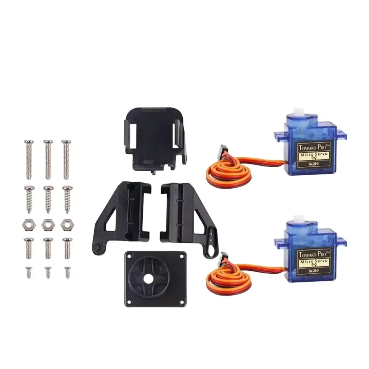 plastic bracket SG90 180-degree rotating servo can only rotate the sensor in the dual-axis direction