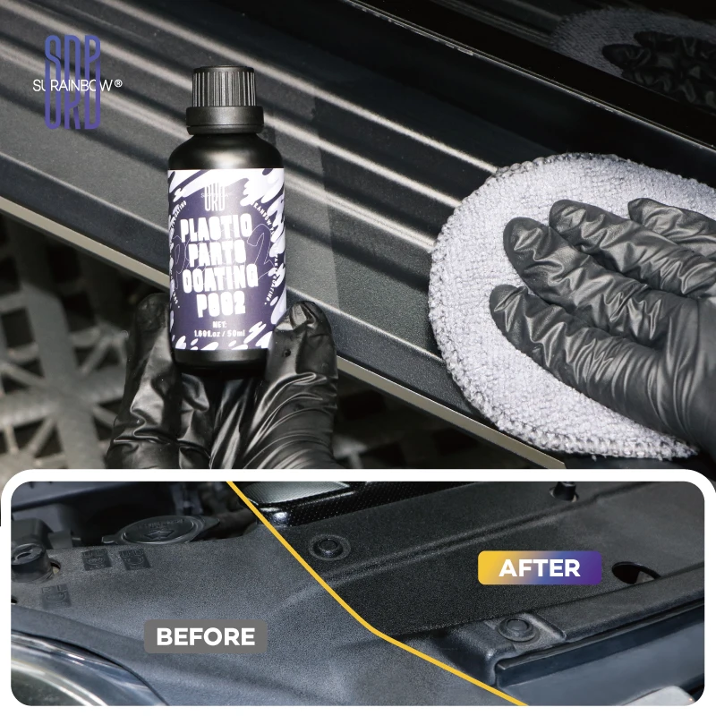 Plastic & Trim Repair Coating- Shines and Darkness Worn Out Plastic,Vinyl & Rubber Surfaces- Protects Cars from Rain,Salt & Dirt view 3