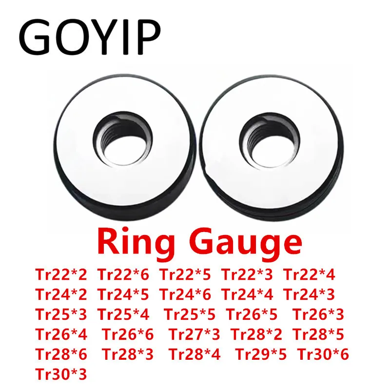 

Tr22 Tr24 Tr25 Tr26 Tr27 Tr28 Tr29 Tr30 7e 8e Tr Type Trapezoidal Thread Ring Gauge Gauge GO And NOGO Gage Support Customized