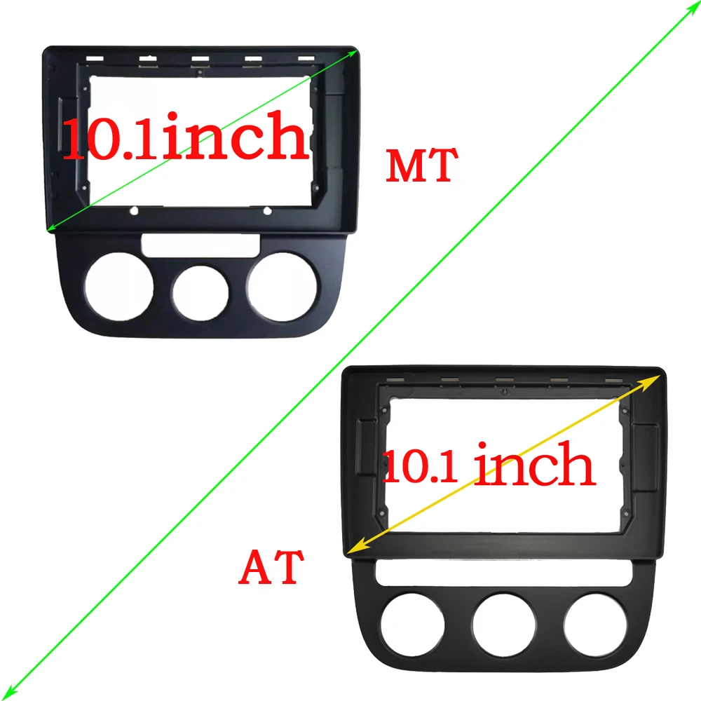 

10.1 inch Car Fascia Radio Panel for VW Jetta 2005-2011; Sagitar 2006-2012 (Auto A/C) Facia Dash Kit Plate Adapter Trim Console