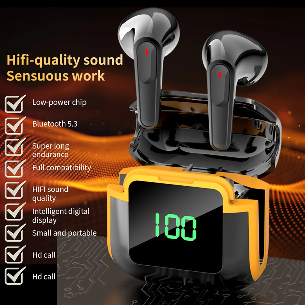 Pro 90 Wireless Bluetooth Headset TWS Earplugs Sports Game Waterproof Sweat-Proof Mobile Phone Noise Reduction