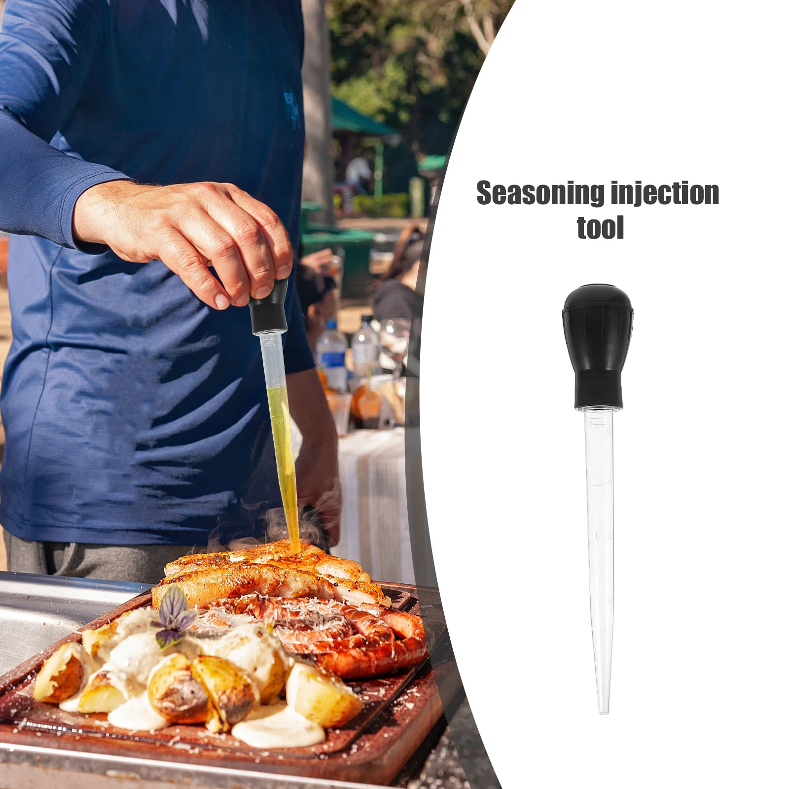 Cooking Kitchen Chicken Turkey Poultry BBQ Food Flavour Baster Syringe Tube Pump Cooking Chicken Turkey Poultry Meat BBQ Food