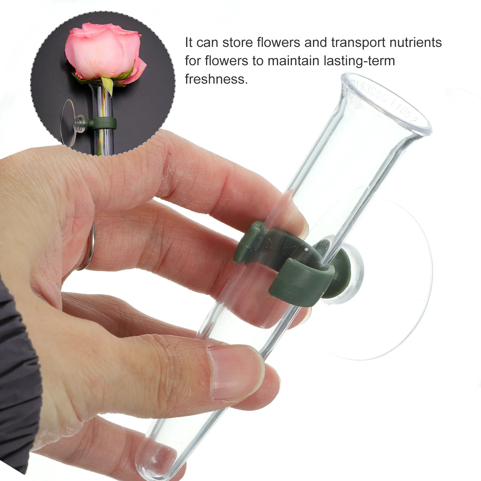 Cup Flower Tube Vials Plastic Water Containers for Bouquet Arrangement 10pcs Flower Nutrition Tubes Glass Supply