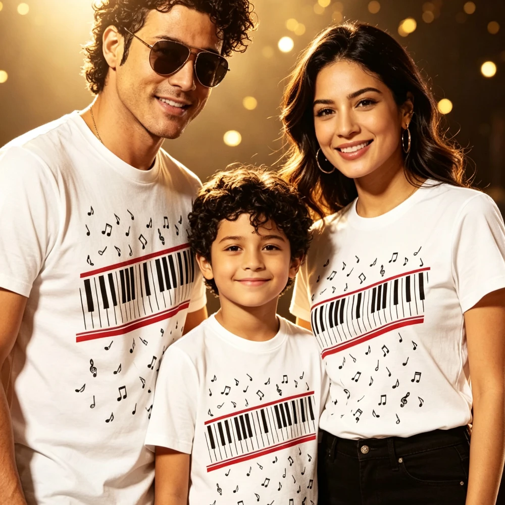 2026 Summer New Michael Jackson Beat It Piano T Shirt Cotton Unisex Men Women Kids T-Shirt Casual Tee Fans Gifts