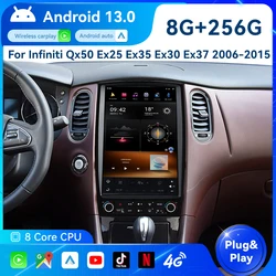 Vertical Screen Android 11 For Infiniti Qx50 Ex25 Ex35 Ex30 Ex37 2006-2015 Car Multimedia Stereo Player Dsp Carplay Radio Gps BT