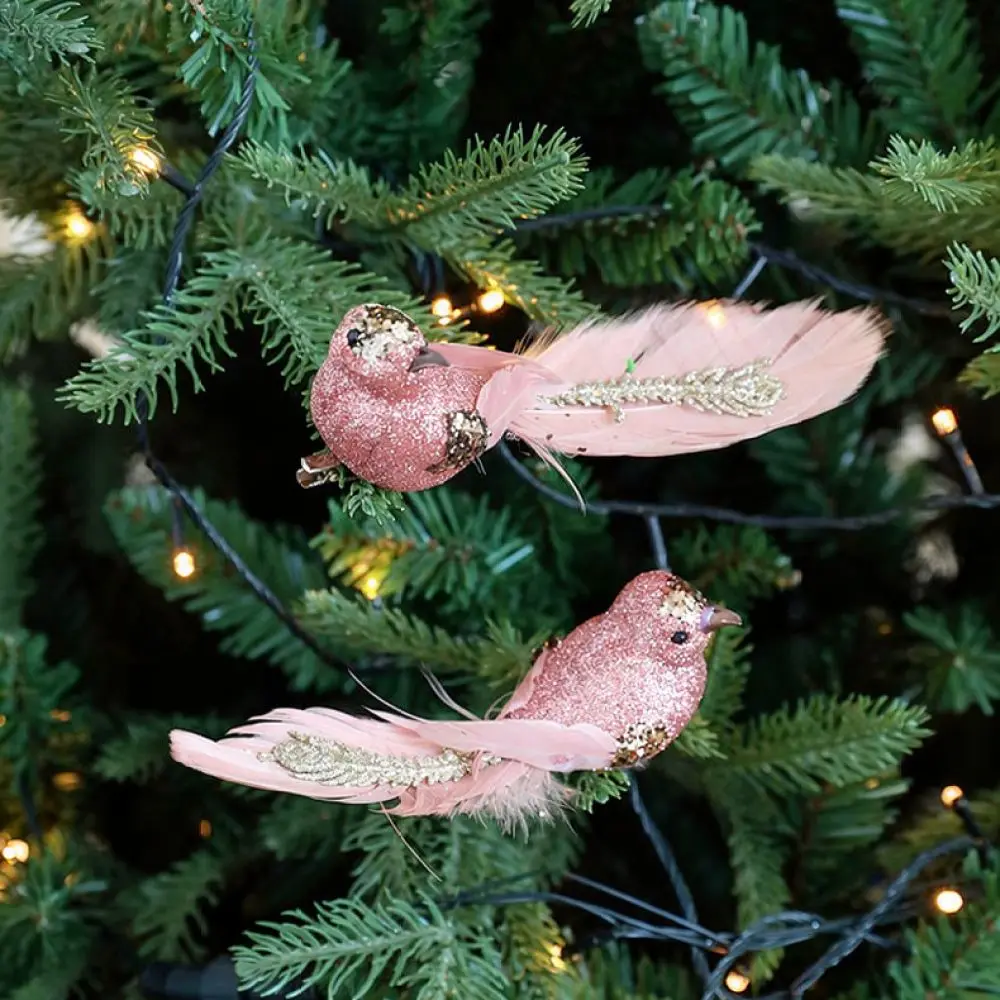 Realistic Feathered Bird Ornament Artificial Foam Animal Decor For Christmas Tree Holiday Home Garden Floral Arrangement