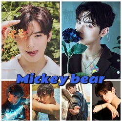 Actor Singer Diamond Painting Kit C-Cha EunWoo Posters Diy Diamond Embroidery Cross Stitch Kpop Fan Gift Hand Room Wall Decor