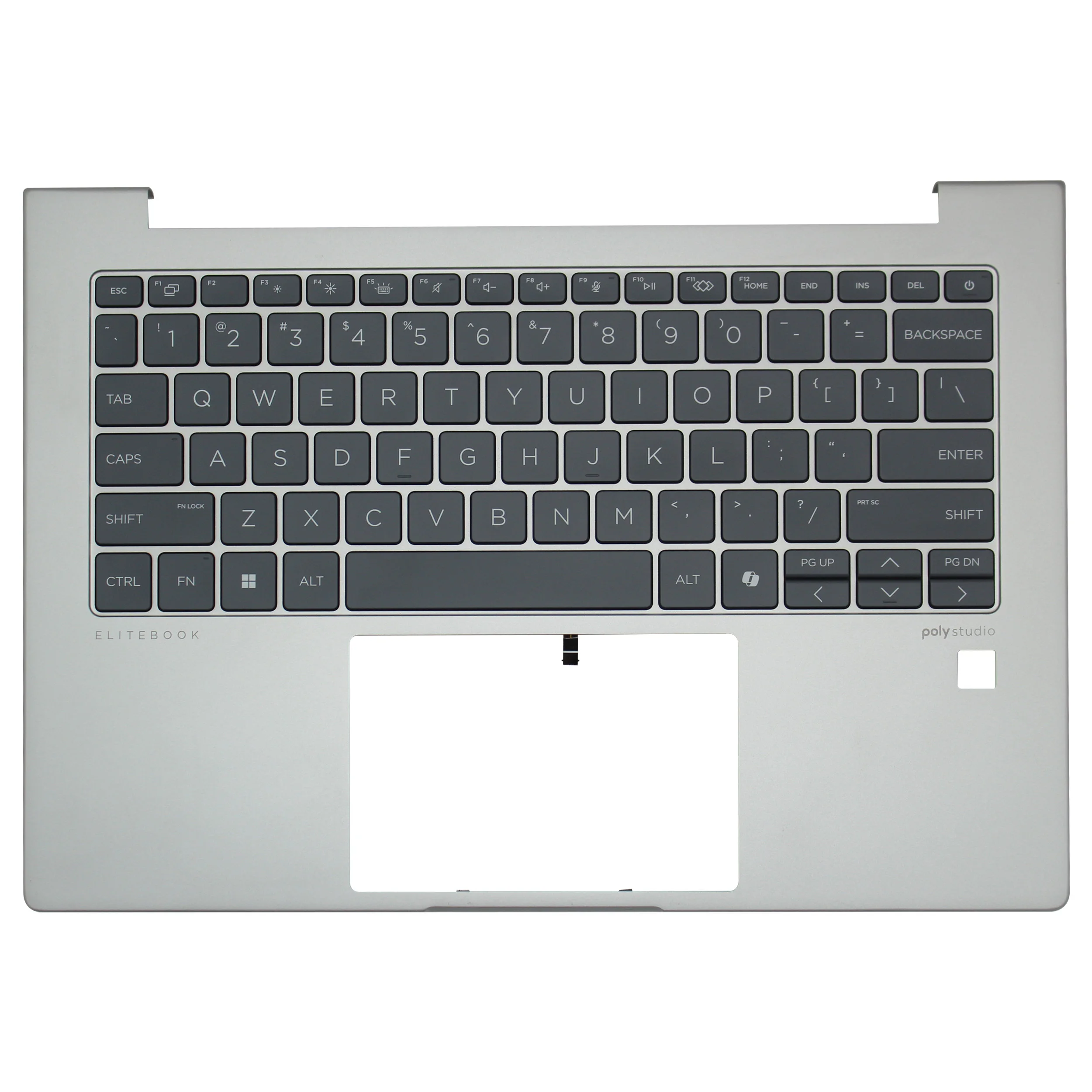 مسند راحة اليد للكمبيوتر المحمول الأصلي مع لوحة مفاتيح لجهاز HP EliteBook 640 G11 645 G11 N97244-001 الغطاء العلوي يستبدل مع الإضاءة الخلفية #2