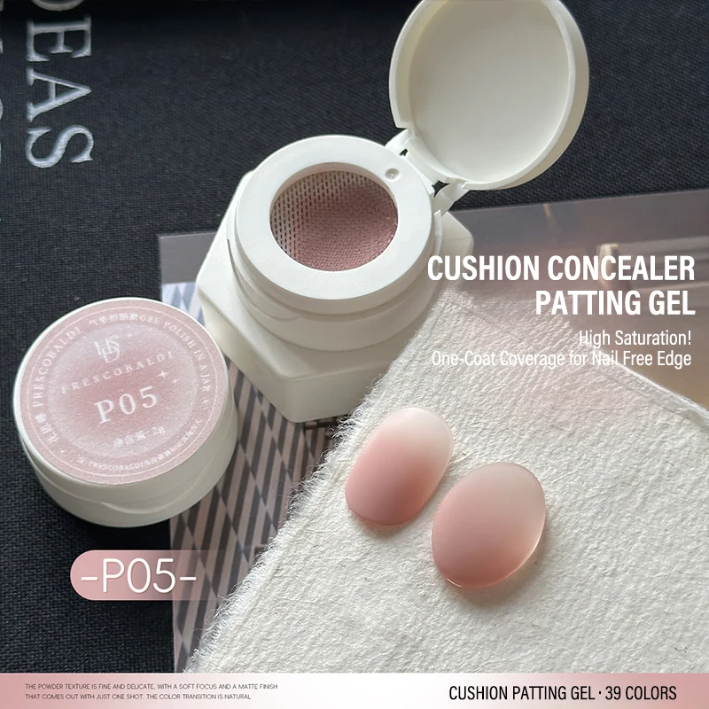 Air Cushion Patting Gel, Hochpigmentiertes Blush Gradient Ombre Nagelkunst-Gel, Kein Abwischen Nötig, UV-LED Transfer-Lack zum Einweichen