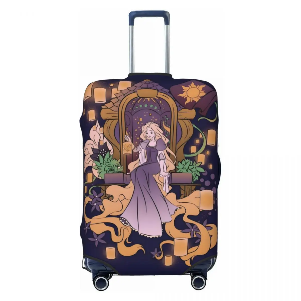 

Custom Princess Tangled Luggage Cover Cute Cartoon Funny Suitcase Protector Covers Suit For 18-32 inch