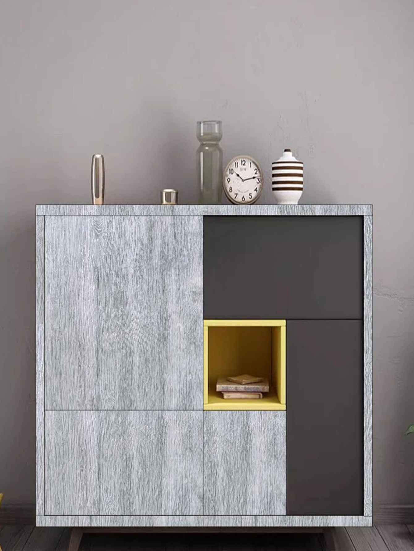 Waterproof Wood Vinyl Wallpaper Self Adhesive wallpapers Doors Cabinet Desktop Modern Furniture Decorative wall Paper