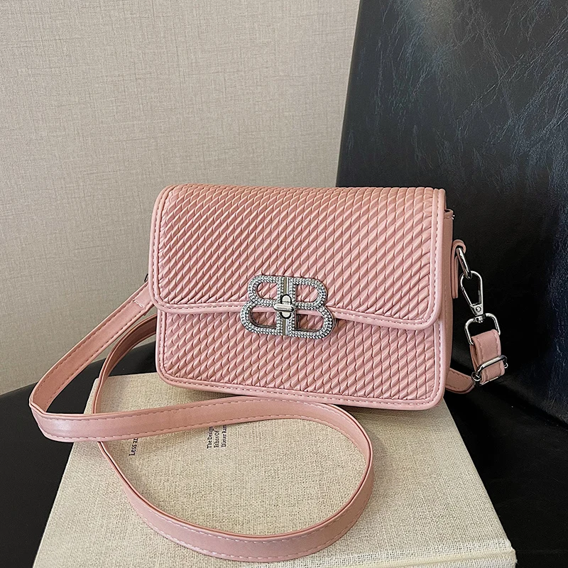 

Minimalist Designer Crossbody Bag - Unique Casual Handbag Vintage Paris Style Luxury Leather Commuter Tote