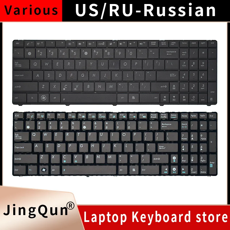 Russian Keyboard for Asus K52 K53S X61 N61 G60 G51 MP-09Q33SU-528 V111462AS1 0KN0-E02 RU02 04GNV32KRU00-2 V111462AS1 RU