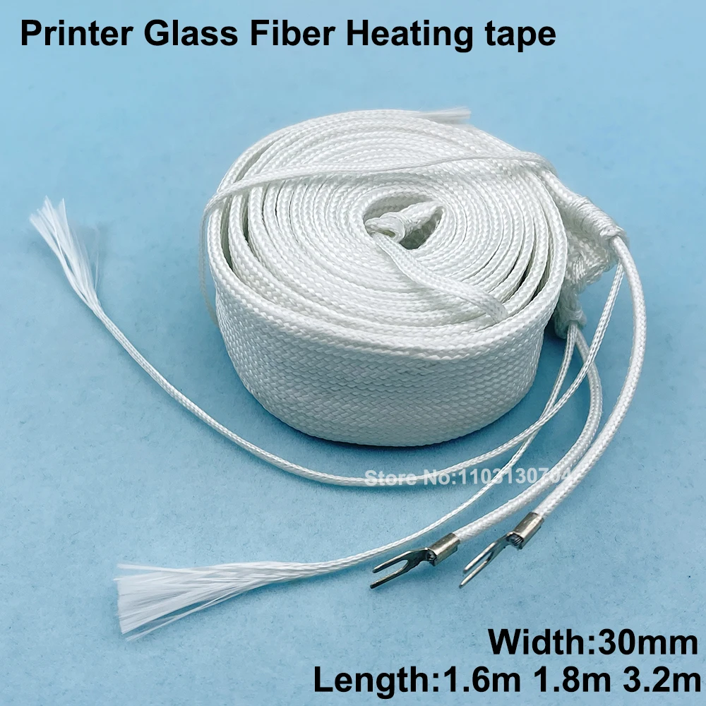 Printer Heating Tape Strip 1.6M 1.8M 3.2M for Glass Fiber Tropical Belt Electric for Galaxy Taimes Xenons Roland Solvent Plotter