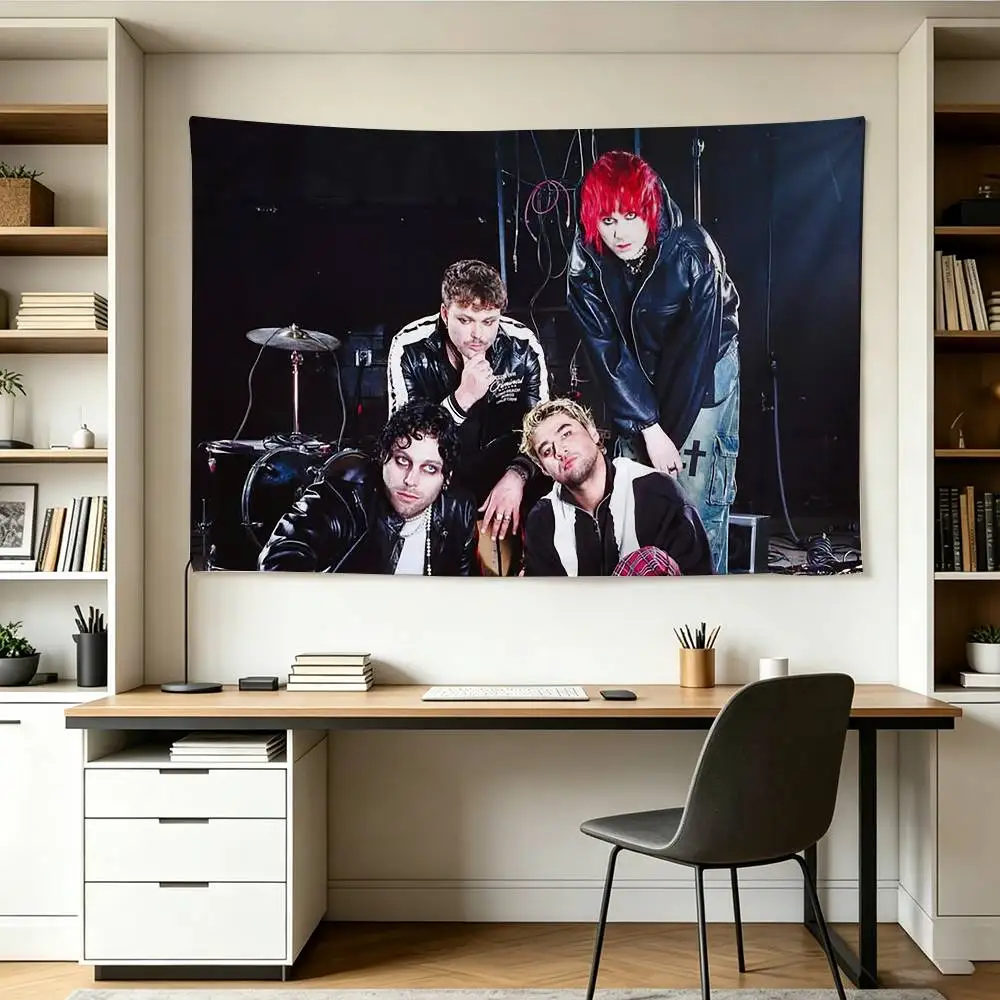 5SOS S-Seconds of S-Summer   Flags Wall Hanging Background Art Banner for Bedroom Home Outdoor Decor