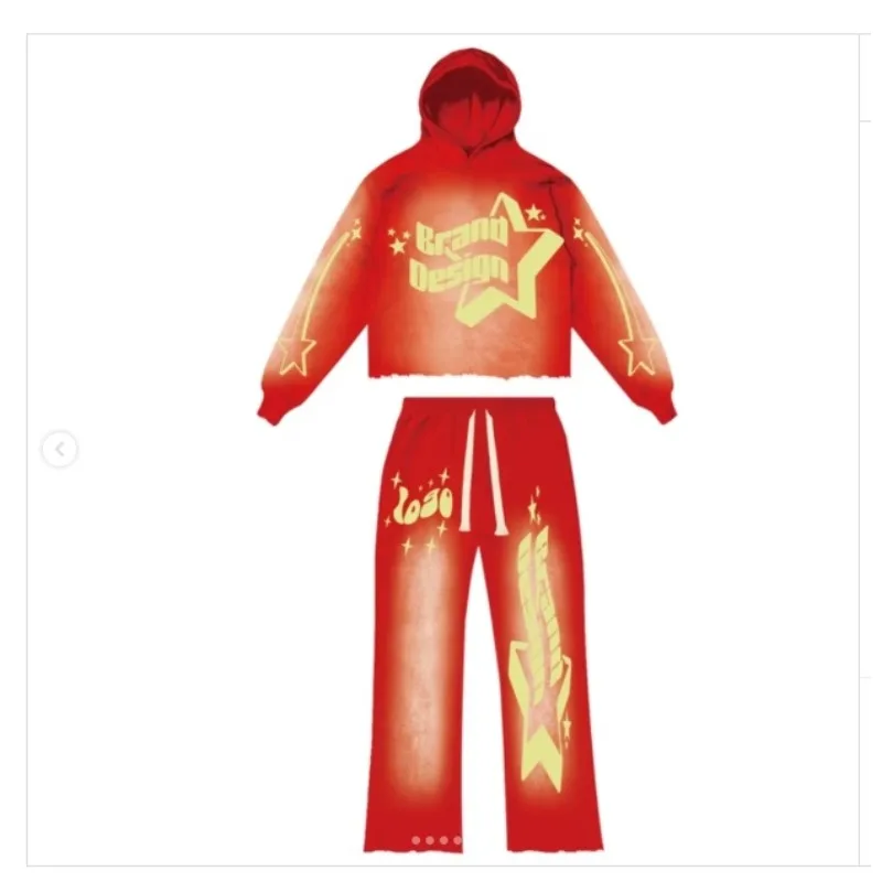 Neues 3D-gedrucktes, modisches, lässiges Kapuzenset für Erwachsene im europäischen und amerikanischen Stil