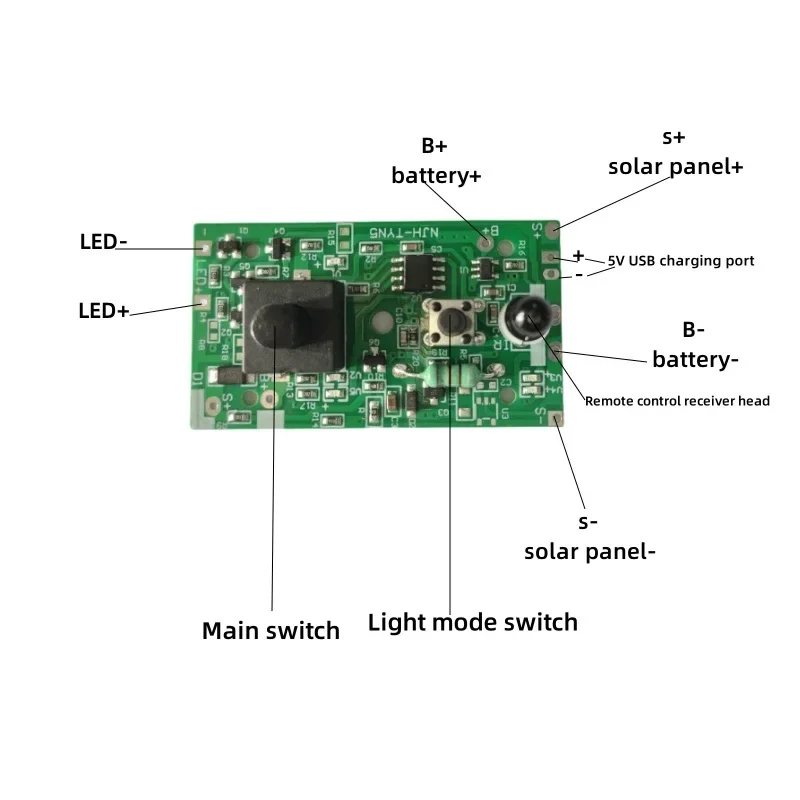 1PCS 3.7V 5V to 24V 31V Solar Light String Circuit Board Solar Light String Control Board Module For arduino