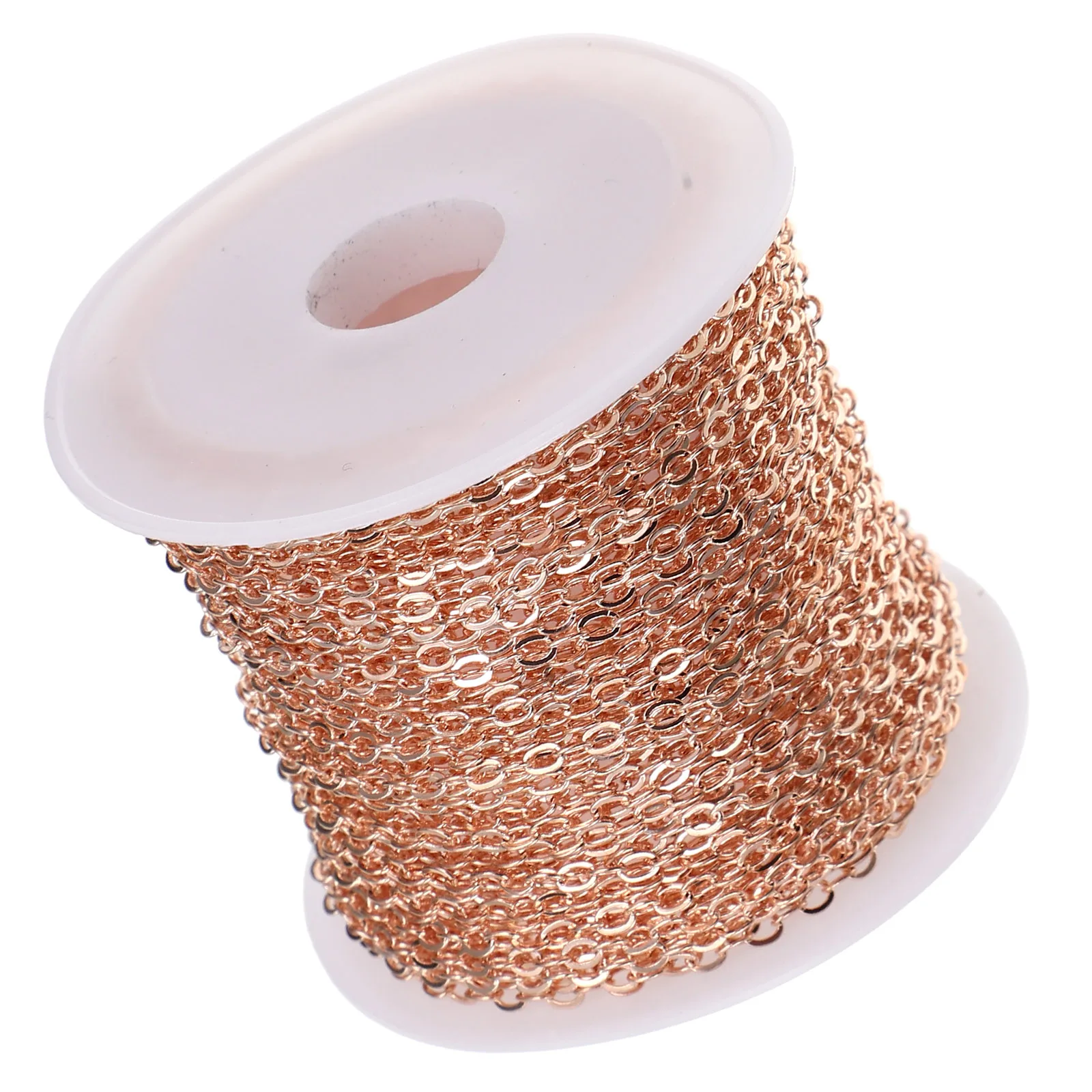 

Copper Chain DIY Jewelry Making Necklace Bracelet Cable for Men Women Extenders Pearl Accessories Sturdy Safe Bright Non Fading