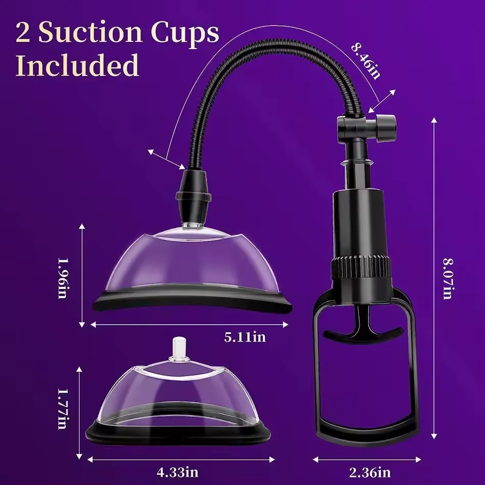 Manual Women Breast Massager Nipple Enlarge Vacuum Pump Pussy Pump Vagina Clitoris Sucker Stimulator Sex Toys for Adult 18+ view 3
