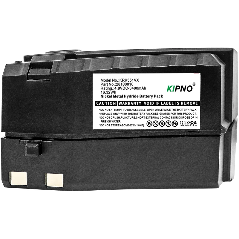 KIPNO 3400mAh Battery Karcher 28100010 6.654-118.0 GP 160SCHE KC55 K55 Cordless Electric Broom 5 Cordless Electric Broom K52