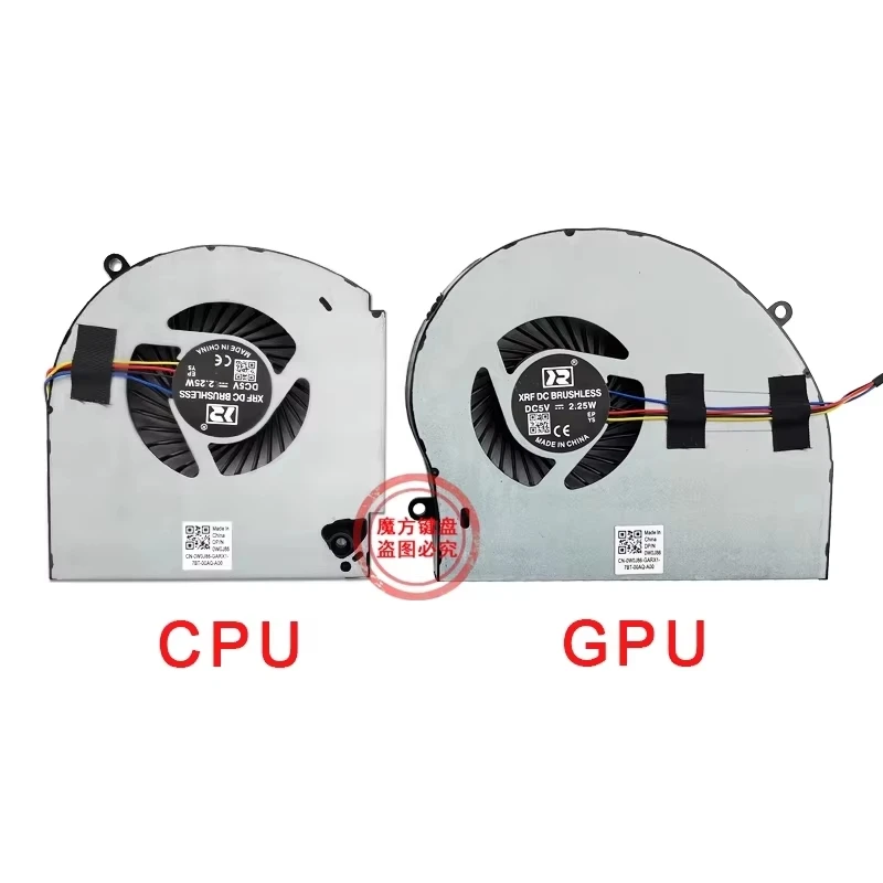 New CPU GPU Cooling Fans For DELL Alienware 17 R4 17 R5 P31E 17-R4 Laptop MG75090V1-C060-S9A MG75090V1-C070-S9A image 4
