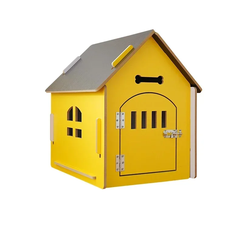 Pet Dog House Can Be Dismantled and Easily Installed Four Seasons Cat Litter Wooden Dog Cage for Indoor and Outdoor Use Supplies