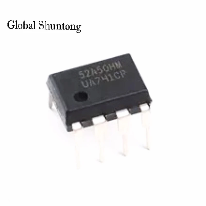 10Pcs DIP8 IC UA741CN UA741CP UA741 OP Amp LM741 741 TI IC OPAMP GP 1MHZ Original