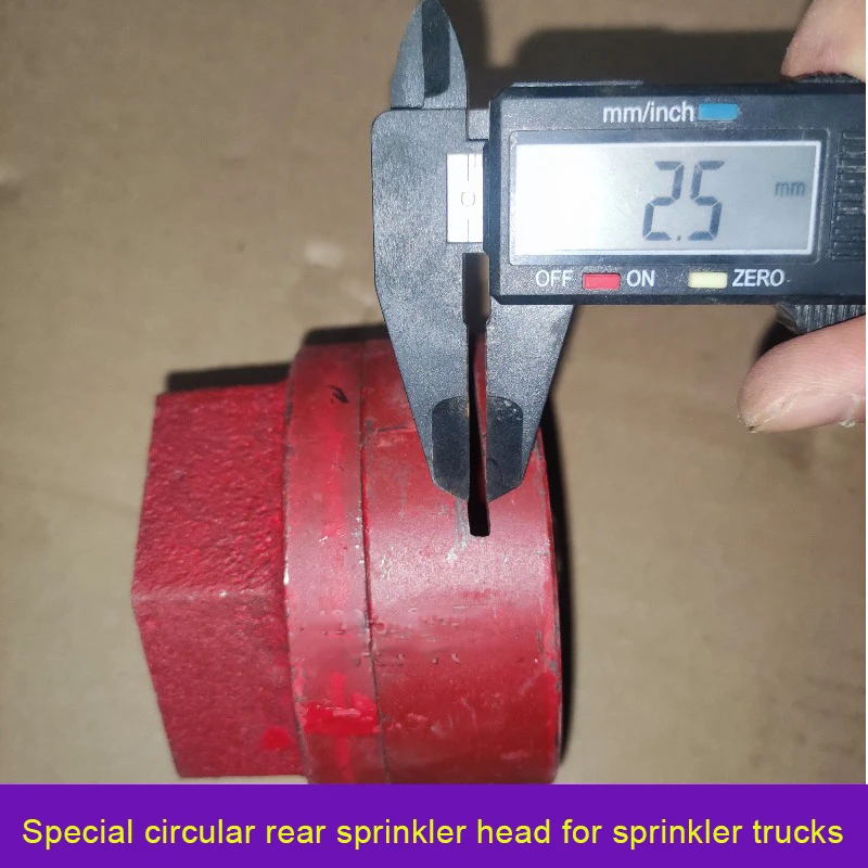 หัวสปริงเกลอร์ด้านหลังของรถบรรทุกสปริงเกลอร์, หัวฉีด Dn50 ขนาด 2 นิ้ว, อลูมิเนียมอัลลอยด์เหล็กหล่อหนา, ช่วงสากล