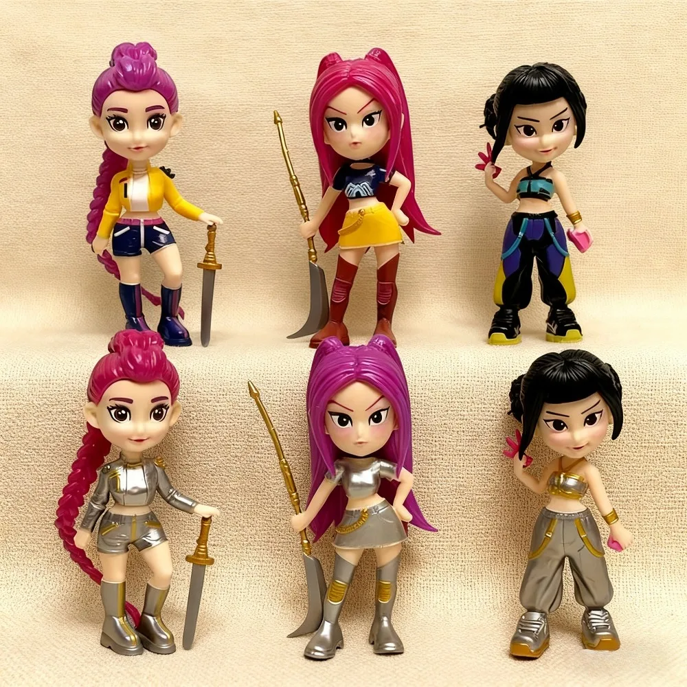 

Korean K-POP Demon Hunter Girl Group 2025 PVC Statue Mystery Blind Box Collectible Toy for Children