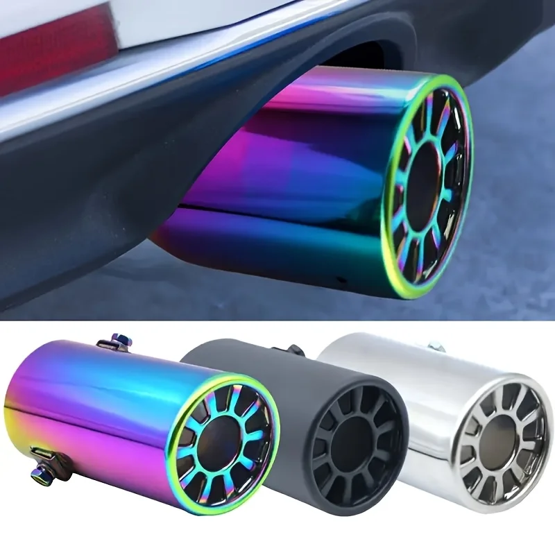 

Universal stainless steel car exhaust pipe,with vibrant color surface treatment,noise reduction muffler modification accessories