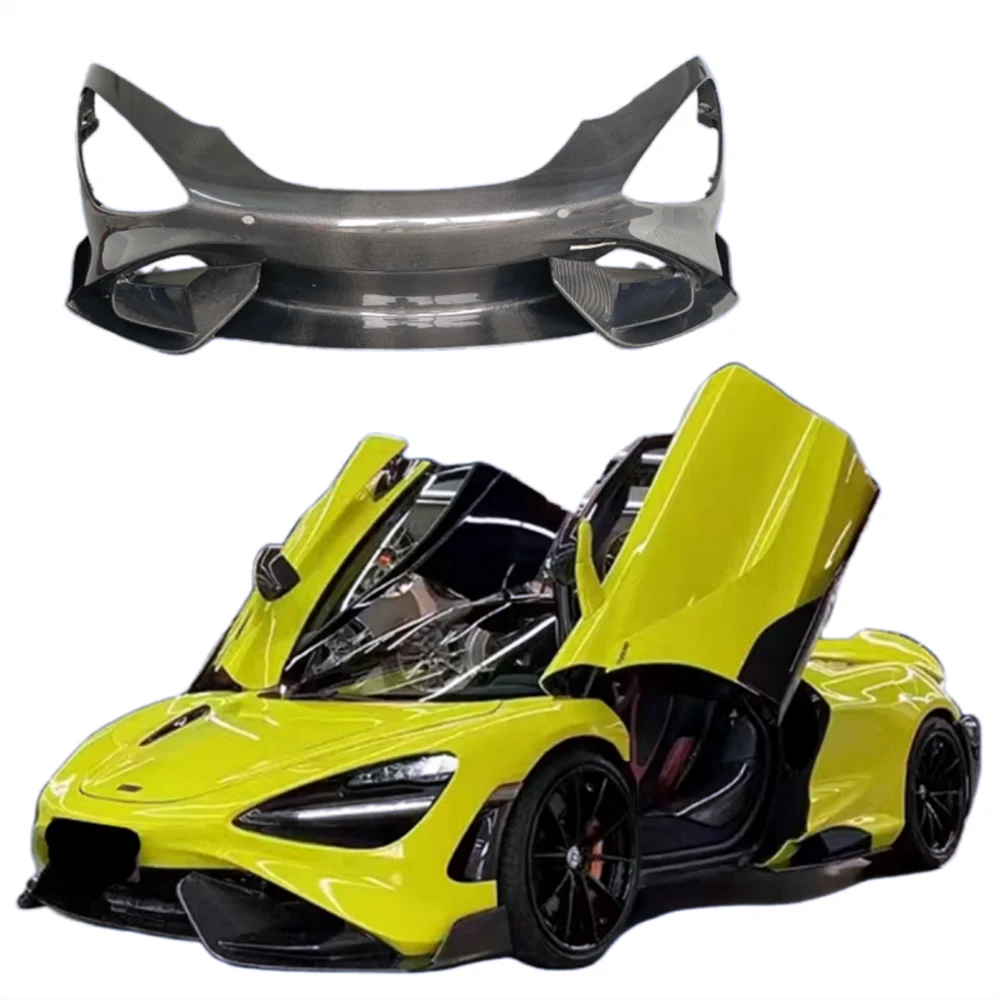 

Used for McLaren 720S Upgrade 765LT Style Carbon Fiber Front Bumper for McLaren Carbon Fiber Front Body Kit 765LT Bumper Kit